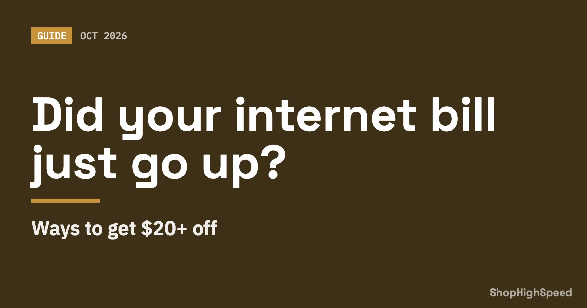 Your internet bill went up. Here is how to argue it back down.